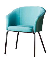 Стул DC-2310 (каркас черный тк.тиффани/ Velvet HLR-58)