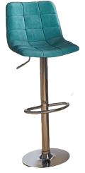 Стул барный BC-100 (каркас хром тк.Тиффани/ Velvet HLR-58)